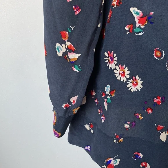 Rebecca Tylor Flower Print Shirt Dress - Picture 4 of 8